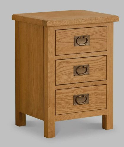 Oak bedside table unit - bedside, –