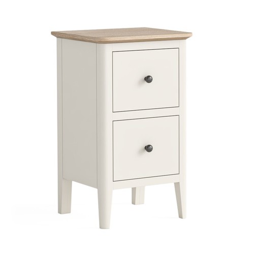 Soft white bedside table off - white,